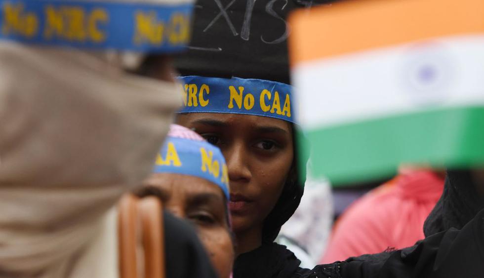 Las mujeres, en primera línea de las protestas en India. (Foto: AFP)
