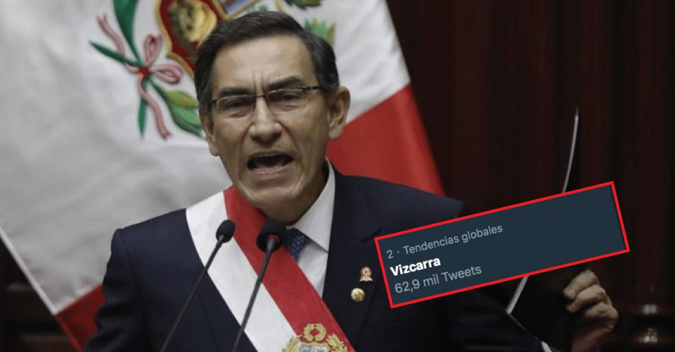Martín Vizcarra se convierte en tendencia global en Twitter tras anuncio de adelanto de elecciones.