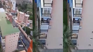 España: Hombre es detenido por disparar desde su balcón cuando todos aplaudían a los médicos [VIDEO]