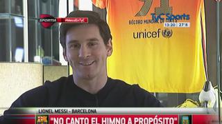 Lionel Messi reveló que no canta el himno de Argentina “a propósito” [Video]