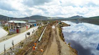 Pasco: empresa ejecuta obras para reducir riesgo de desembalse en relavera Quiulacocha