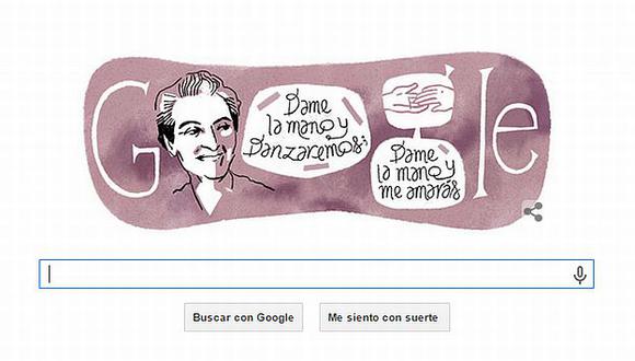 Google recordó nacimiento de Gabriela Mistral. (Captura de pantalla)