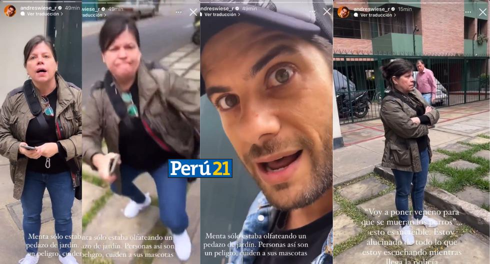 Andrés Wiese sufrió la agresión de una señora cuando paseaba a su perro en Miraflores | VIDEO