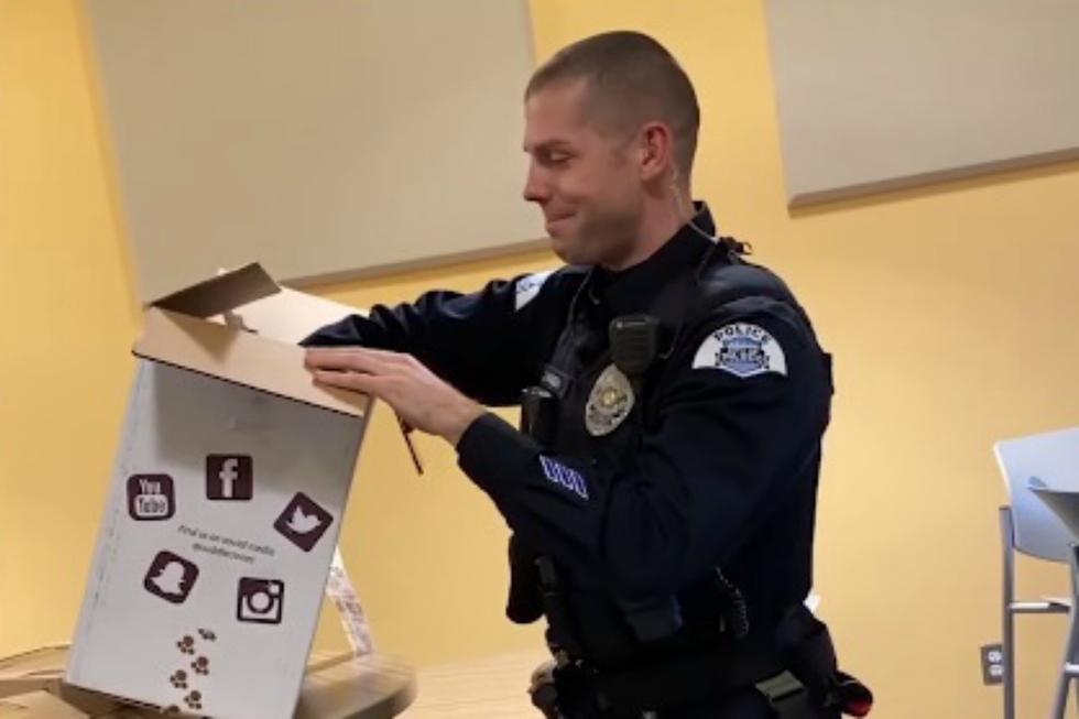 La reacción del oficial Josh Madsen se volvió viral tras ser registrada en video y publicada en Facebook. (Foto: Captura)