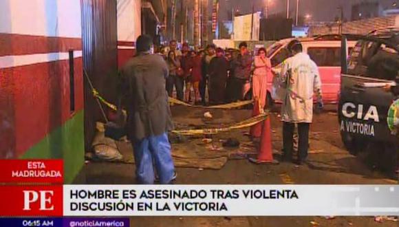 La víctima fue identificada como Luis Quispe Zevallos. (Foto: Captura/América Noticias)