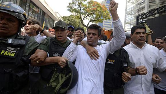 Leopoldo López rechazó la prisión domiciliaria ofrecida por el chavismo (AFP).