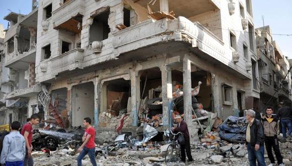 Desolación. La destrucción rodea la ciudad de Damasco durante la tregua vigente desde ayer. (EFE)