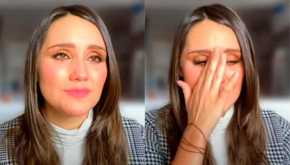 Dulce María se emociona hasta las lágrimas con mensaje de su madre y hermana. (Foto: Captura de YouTube)