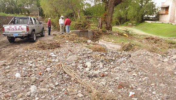 Varios canales de irrigación han quedado afectados por las lluvias. (Perú21)