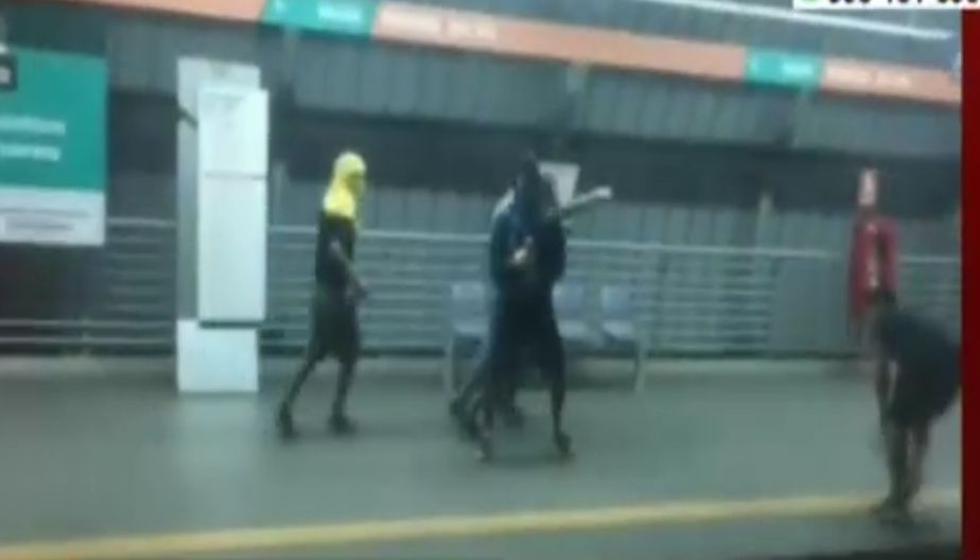 Metro de Lima: Cámaras de seguridad captan a los responsables de balacera. (América)