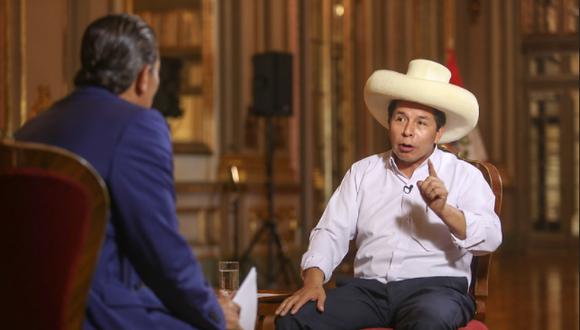 Pedro Castillo brindó entrevista a medio internacional. (foto: Presidencia)