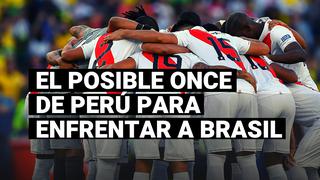 Perú vs Brasil: el posible once que usará Gareca para el partido en Lima
