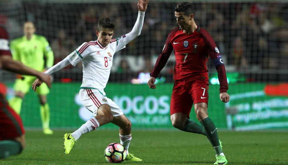 Cistiano Ronaldo marcó espectacular doblete ante Hungría. (AFP)