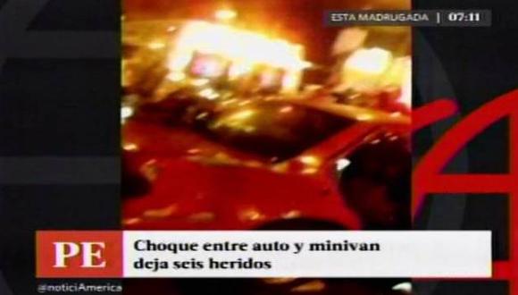 Los heridos fueron llevados al hospital Arzobispo Loayza. (Captura: América Noticias)