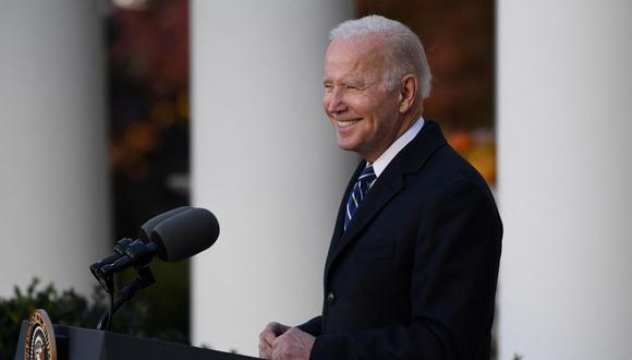 Joe Biden celebró su 79 cumpleaños el 20 de noviembre de 2021, un día después de ser declarado "saludable" y "apto" para la presidencia luego de un extenso pero rutinario chequeo. (Foto de Olivier Douliery / AFP)