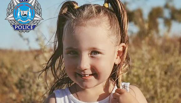 La pequeña Cleo Smith desapareció el sábado de la tienda de su familia en un remoto campin en el oeste de Australia. (Foto: AFP)