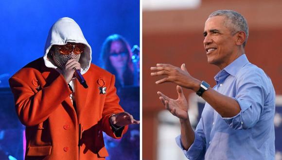 Barack Obama compartió una canción de Bad Bunny en sus temas favoritos del 2020. (Foto: Alex Edelman / Valerie Macon / AFP)