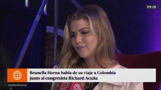 Brunella Horna afirma que su relación con Richard Acuña va 'pasito a pasito' [VIDEO]
