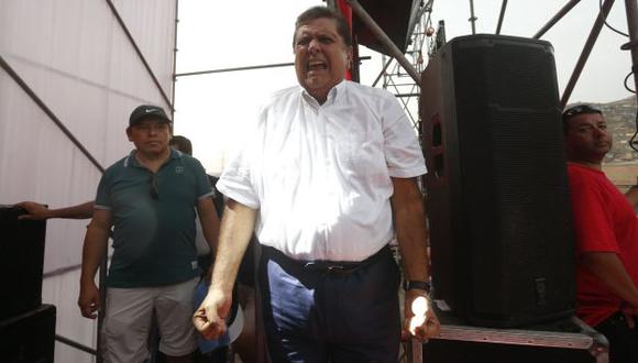 Alan García reaccionó ante los últimos resultados de la encuesta de Datum. (Perú21)