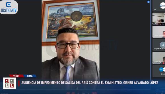 El Ministerio Público ha solicitado 36 meses de impedimento de salida del país contra el censurado extitular del MTC Geiner Alvarado. (Foto: Justicia TV)