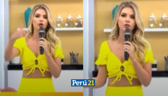 Brunella Horna critica a Paolo Hurtado. (Imagen: América Televisión/Composición Perú21)