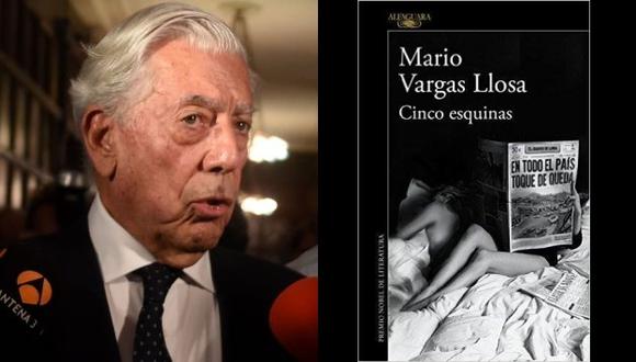 Se publicó la portada de ‘Cinco Esquinas’, el nuevo libro de Mario Vargas Llosa. (AFP/Amazon)