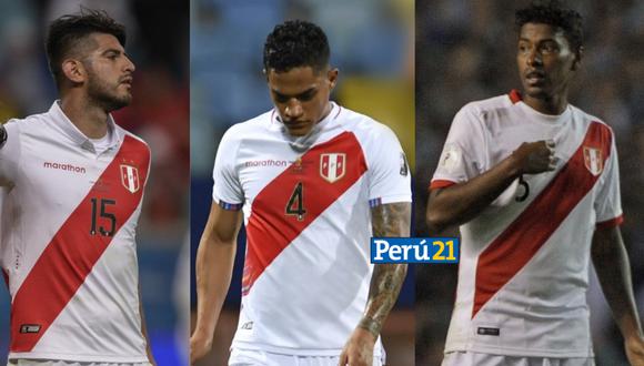 Carlos Zambrano, Anderson Santamaría y Miguel Araujo serán la línea de tres de Perú ante Alemania (Fotos: AFP)