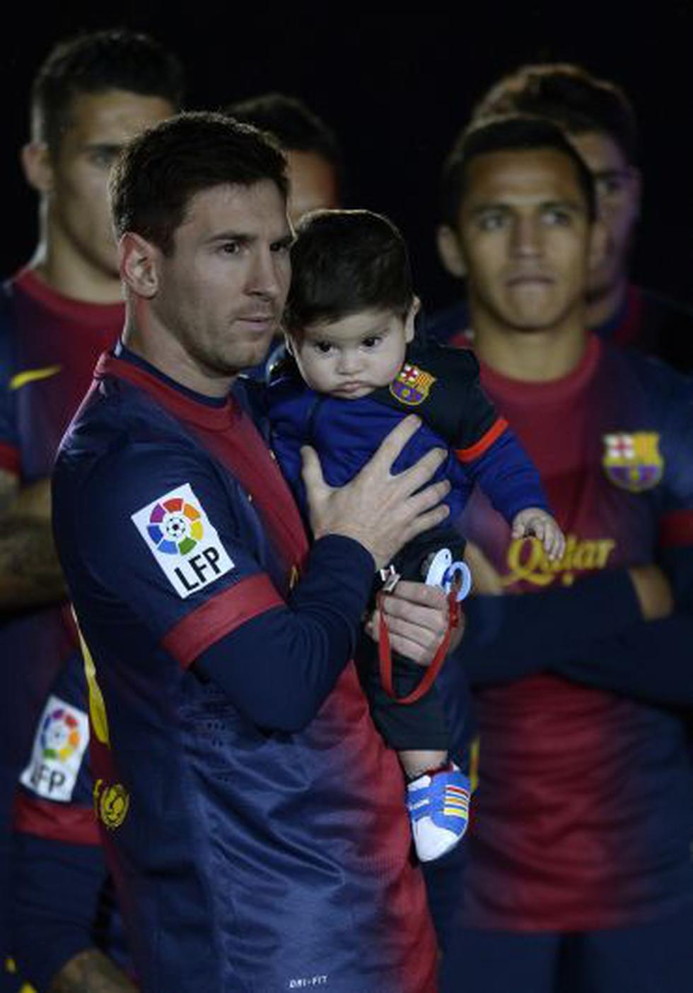 FOTOS: Lionel Messi celebró junto a su hijo título del Barcelona