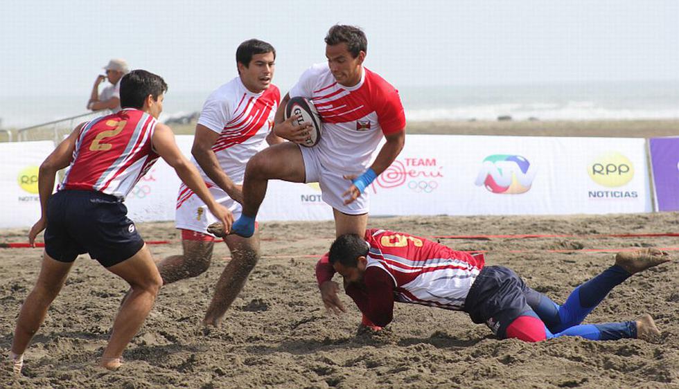 Equipo masculino de Rugby de Playa le dio al Team Perú una nueva medalla de oro en los Juegos Bolivarianos de Playa 2014. (Difusión)