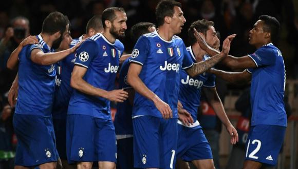 Juventus ganó en el Estadio 'Luis II'. (AFP)