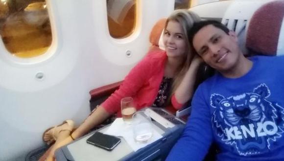 Brunella Horna y Renzo Costa se reconciliaron y viajaron a Las Vegas de luna de miel. (Twitter @brunehorna)