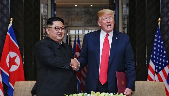 El presidente de Corea del Norte, Kim Jong-un y el de los Estados Unidos, Donald Trump. (Foto: EFE)
