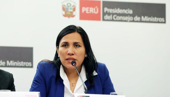 Ministra de Educación, Flor Pablo (Foto: Agencia Andina)