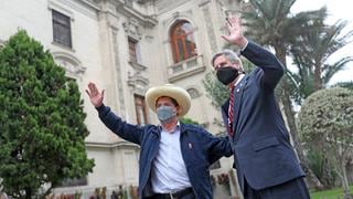 Francisco Sagasti se reunió en Palacio de Gobierno con Pedro Castillo: “Le conté como enfrentamos crisis políticas”