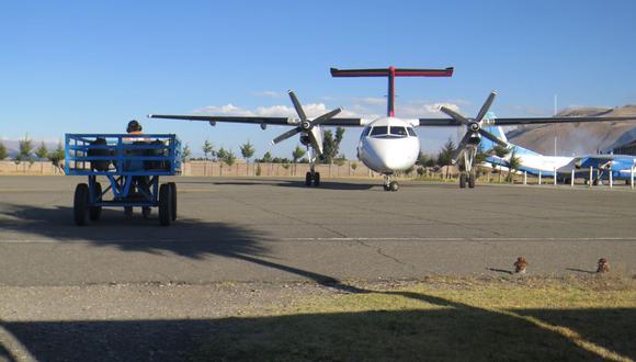 Corpac informa suspensión de operaciones aéreas en el Aeropuerto de Jauja, Junín.