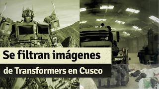 Usuarios graban Transformers en hangar de Cusco