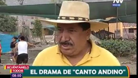Conductor de 'Canto Andino' lo perdió todo tras huaicos en Huachipa. (Captura)