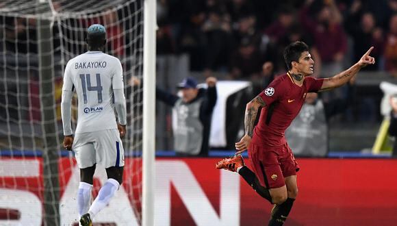 Chelsea y AS Roma empataron 3-3 en el duelo de ida entre ambos equipos por el Grupo C de la Champions League. (Getty Images)