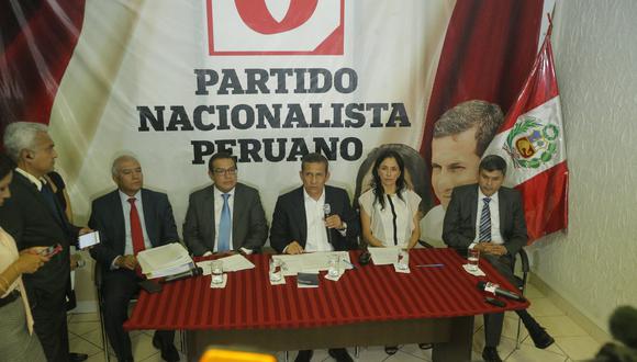 Ollanta Humala y Nadine Heredia, investigados y cumpliendo prisión preventiva, son los líderes del Partido Nacionalista. (Luis Centurión)