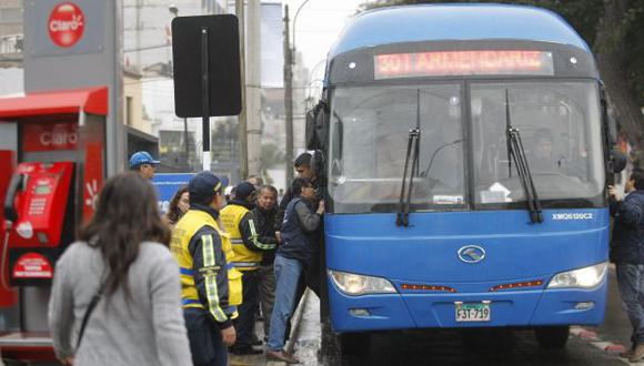 Corredor Azul desviará su recorrido por construcción de By-pass en Av. 28 de Julio. (Luis Gonzales/Perú21)