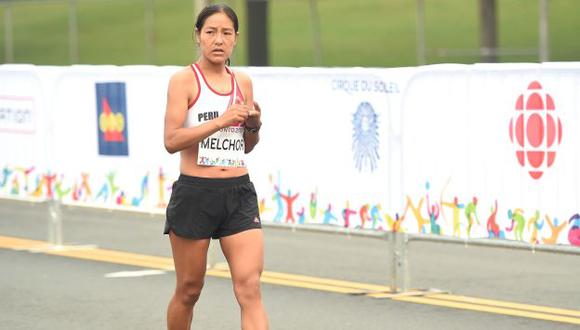 Inés Melchor se lesionó en la maratón. (AFP)