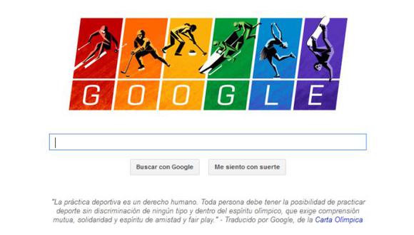 Doodle muestra bandera gay. (Google)