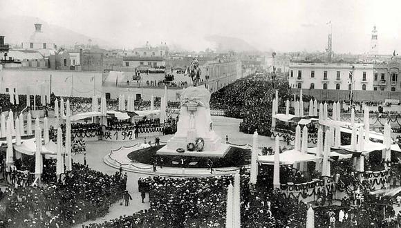 27 de julio de 1921: Inauguración de la Plaza San Martín por el Centenario de la Independencia (Lima Antigua)