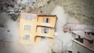 Así fue como más de 60 casas colapsaron por filtración subterránea de agua [VIDEO]
