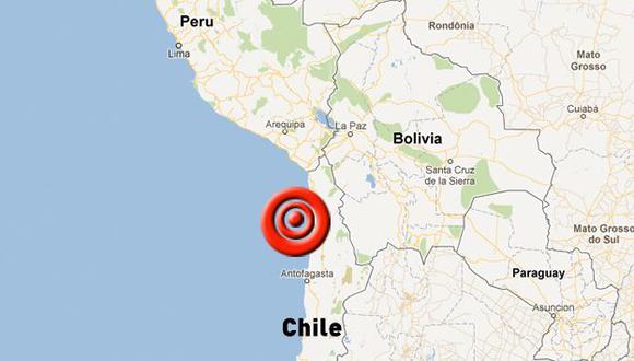 Chile: Se registró sismo de 5.9 grados en Antofagasta. (Difusión)