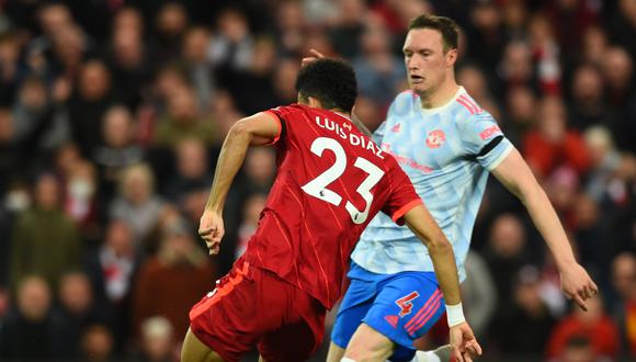 Con gol de Luis Díaz, Liverpool se llevó el triunfo ante Manchester United | Foto: AFP