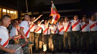 Banda del Ejército peruano llegó a la concentración de la selección para alentar [VIDEO]