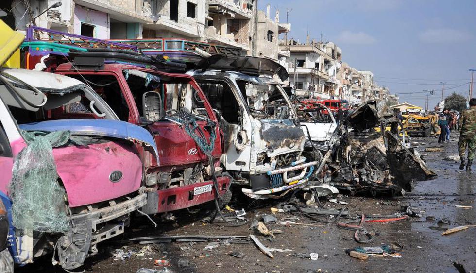 Siria: Al menos 120 muertos tras una serie de atentados al sur de Damasco. (EFE)