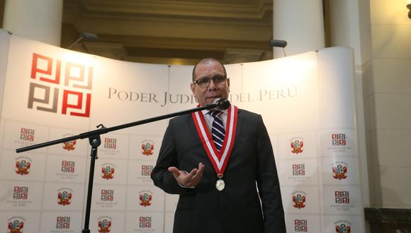 Javier Arévalo es presidente del Poder Judicial desde enero del 2023. (GEC)