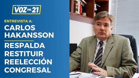 Carlos Hakansson: Respalda restituir reelección congresal